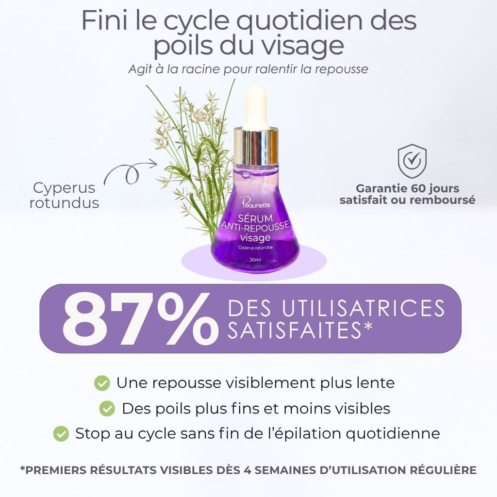 SÉRUM ANTI REPOUSSE POILS spécial visage